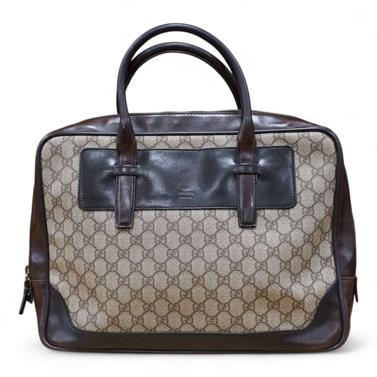 A Gucci supreme monogram travel case, 40cm wide